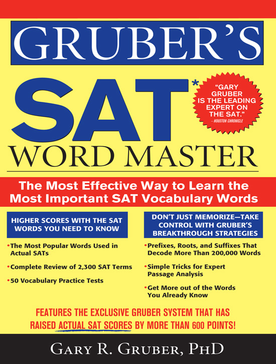 Cover image for Gruber's SAT Word Master